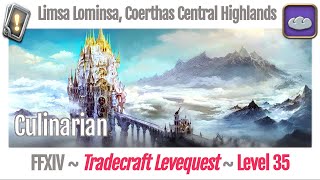 FFXIV Culinarian Leves Level 35  Limsa Lominsa Coerthas Central Highlands  A Realm Reborn [upl. by Rebba640]