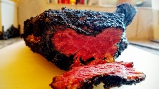 Smoked Pastrami on the Big Green Egg curingtosmoking instructions [upl. by Sunny]