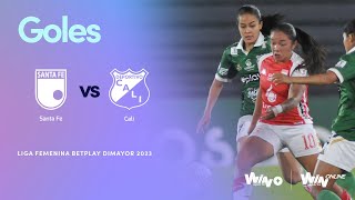 Independiente Santa Fe vs Deportivo Cali goles  Liga Femenina BetPlay Dimayor 2023I  Fecha 11 [upl. by Fowle]