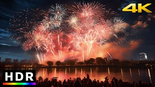 Tokyo Fireworks  Katsushika Noryo Fireworks Festival  4K HDR recorded live [upl. by Chatwin]