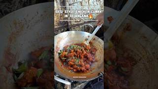 DESI CHICKEN CURRY IN TELANGANA🔥chickencurry chickenfry chickenbiryani telangana nizamabad [upl. by Ocsisnarf287]