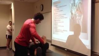 Piriformis Palpation Manual Therapy and Stretch [upl. by Pouncey292]