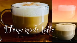 घरमै क्याफेजस्तो मीठो लाते बनाउने तरिका how to make latte at home  home made latte without machine [upl. by Oehsen]