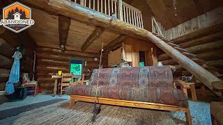 Abandoned Time Capsule Log Home Hidden in the Woods Explore 133 [upl. by Oremoh]