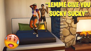 Fortnite Roleplay SUMMER MIDAS CHEATS ON BRITESTORM BOMBER WITH HER SISTER [upl. by Kim]