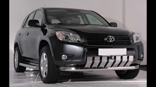 Передняя защита труба с клыками Toyota RAV4 200613 кенгурятник РАВ4 [upl. by Idette]