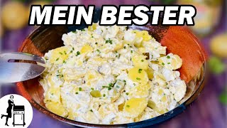 Kartoffelsalat mit Mayonnaise  Klassiker von Oma  Die Frau am Grill [upl. by Aibun867]