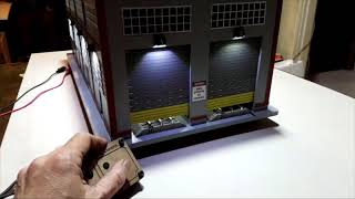 Proses LS035 O Scale Double Engine House wWorking Doors and Lights [upl. by Atteniuq]