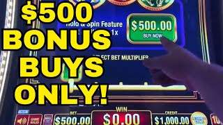 28 Minutes of 500 BONUS BUYS ONLY Back to back bonuses wow 😂Coin Trio Slot Machine [upl. by Head726]