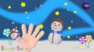 The Finger Family Song  Snow man Family   Nursery Rhymes amp Songs For Children by Sager Sons [upl. by Cyrille]