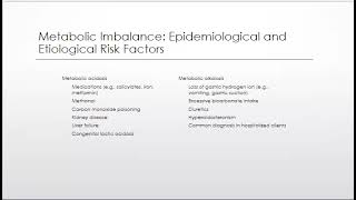 Metabolic AcidosisAlkalosis [upl. by Ignaz]