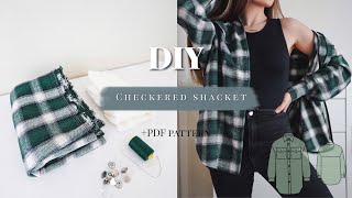 How to sew a shacket  Amy overshirt sewing tutorial  PDF pattern [upl. by Gervase]