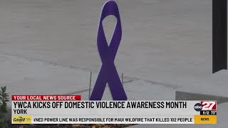 YWCA kicks off domestic violence awareness month [upl. by Birdie]