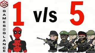 DA2 MiniMilitia 1v5 Epic Gameplay [upl. by Armelda621]