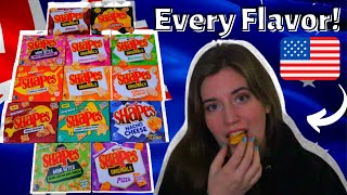 American Tries Every Arnotts Shapes Flavor  Aussie Snacks 🇦🇺 [upl. by Annabell832]