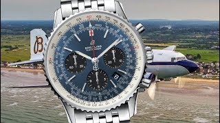 REVIEW Breitling Navitimer 1 B01 Chronograph 43 Blue Dial [upl. by Miltie]