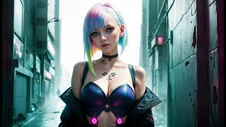 LUCY  Cyberpunk Edgerunner Vibes  Vibrant and Lovely Cyberpunk Girl [upl. by Naibaf99]