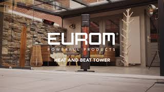 Eurom Heat and Beat Tower  terrasverwarmer carbon  NL [upl. by Grodin]