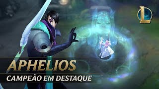 Campeão em Destaque Aphelios  Mecânica de jogo  League of Legends [upl. by Merralee]