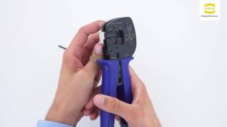 Crimp  Termination technology with HARTING Hand Crimp Tool [upl. by Saoj]