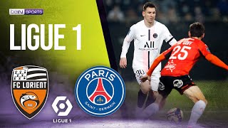 Lorient  PSG  LIGUE 1 HIGHLIGHTS  12222021  beIN SPORTS USA [upl. by Limbert]