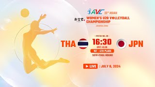 SemiFinal 1st  4th  THA VS JPN  22nd Asian Womens U20 Volleyball Championship [upl. by Merrel]