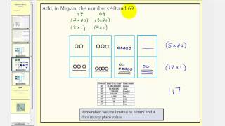 The Mayan Number System Addition of Mayan Numbers [upl. by Daukas630]