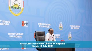 Press Conference with Chairman Kagame  Kigali 13 July 2024 [upl. by Ecile168]