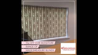 15 off our Signature Range of Made2Measure blinds [upl. by Nosyla]