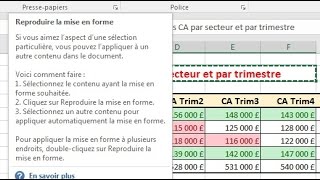 Techniques de mises en forme avancées avec Excel [upl. by Ynabe]