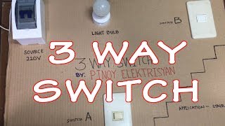 3 way switch wiring Tagalog [upl. by Byrle]