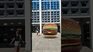 Have you seen this giant hamburger 🍔😱 videoediting shorts [upl. by Guerin850]