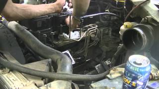 01 Cummins Injector Line Removal 072412 [upl. by Still]