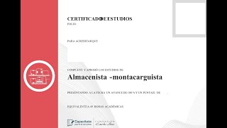 Curso AlmacenistaMontacarguista de la página capacitateparaelempleoorg [upl. by Dnomhcir]