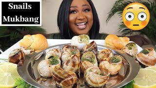 GIANT SNAILS MUKBANG   ESCARGOT  SEAFOOD BOIL MUKBANG  EATING SHOW [upl. by Ellimak]