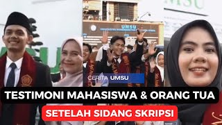 Testimoni mahasiswa dan orang tua setelah anaknya berhasil meraih gelar sarjana [upl. by Amandi157]