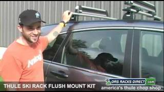 Thule Ski Rack Flush Mount Adapter Kit Video by ORS Racks Direct [upl. by Verina]