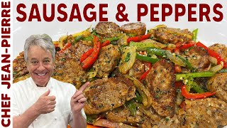 The Easiest Sausage and Peppers Recipe  Chef JeanPierre [upl. by Lachlan863]