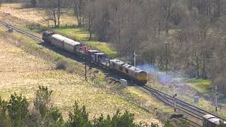 Mission Impossible 7 Dead Reckoning filming on the North Yorkshire Moors Railway at Levisham [upl. by Ial]