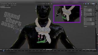 Making A Realistic Chain In GTA 5 RP FiveM  Making Pendants amp Chains Using Blender Sollumz [upl. by Ranita434]