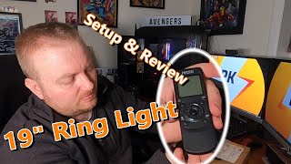 RING LIGHT 19quot SETUP amp REVIEW  IVISii with remote controller [upl. by Calie]