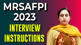 Maharaja Ranjit Singh AFPI Interview Instruction  MRSAFPI Interview Tips [upl. by Joeann]