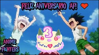 UPDATE 3 ANOS ANIME FIGHTERS ESTÁ POR VIR FELIZ ANIVERSARIO AF ♥  TioSussurro [upl. by Hound]