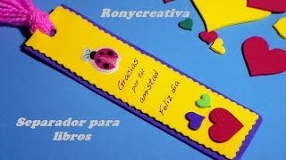 COMO HACER UN UTIL SEPARADOR DE LIBROS BOOK GIFT DIY [upl. by Bornstein]