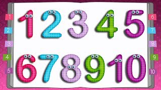 Learn to Write Numbers  10 Little Numbers Song for Children [upl. by Daniell]