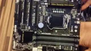 GIGABYTE GAB85MD3H Intel B85rev 11  UNBOXING [upl. by Silletram851]