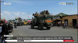 SADC joint military operations in the DRC against M23 rebels [upl. by Nareik]