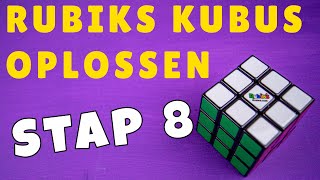 Stap 8  De gele hoeken goed zetten  Rubiks kubus oplossen voor beginners [upl. by Cohby]