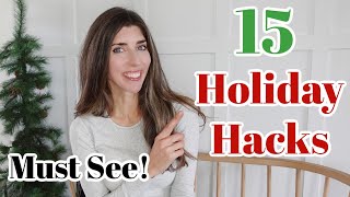 15 Holiday Hacks You Must Try  WOW Christmas Game Changers for Home amp Entertaining [upl. by Urbanus]