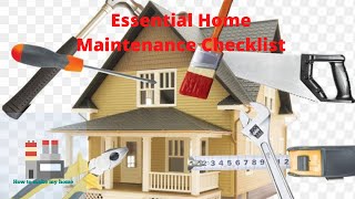 Annual Home Maintenance Checklist  Sunday Home Maintenance  Cleaning Routines  Home Cleaning Tips [upl. by Heidt292]